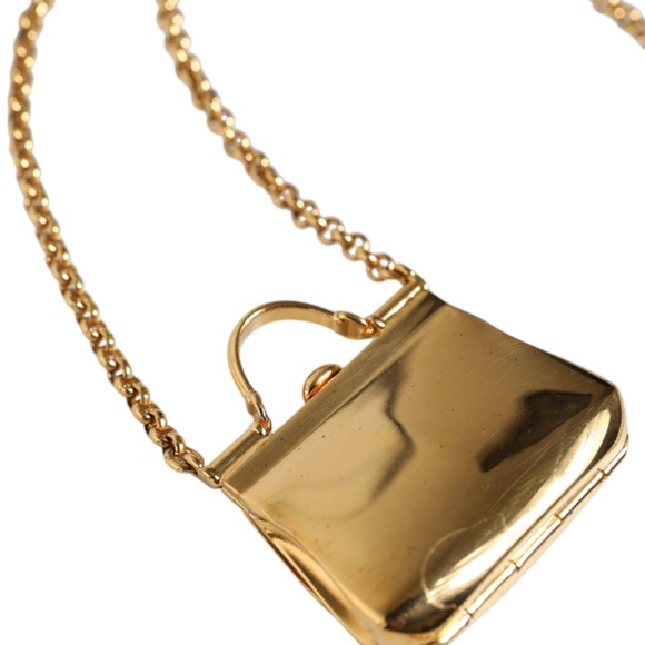 Dolce & Gabbana Brass Chain Sicily Micro Bag Pendant Necklace  - NEW WITH TAGS - Picture 11 of 12